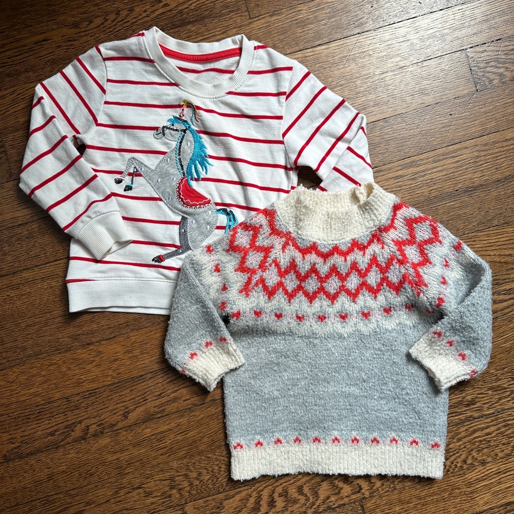 Ling sleeve winter sweater and top (18mos)